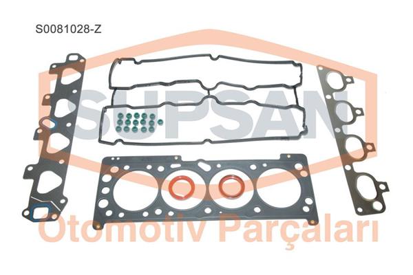 SUPSAN S0081028.Z | Üst Takım Conta Keçeli Subap Lastikli Skclı (Opel: Astra Cor Vectra Zafira 1.6I 16V Eng.Y16xe Z16xe)