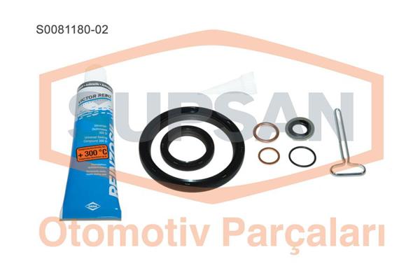 SUPSAN S0081180-02 | Conta Takımı Alt Keçeli, Subap Lastikli, Skcli Renault Twingo, Clio 1.2 16V Eng. D4f