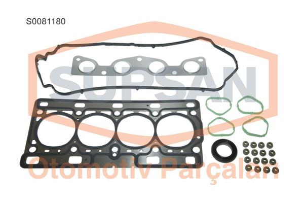 SUPSAN S0081180 | Üst Takım Contası Renault Twingo, Clio 1.2 16V (Eng, D4f) Keçeli, Subap Lastikli Skc Lı (Corteco)