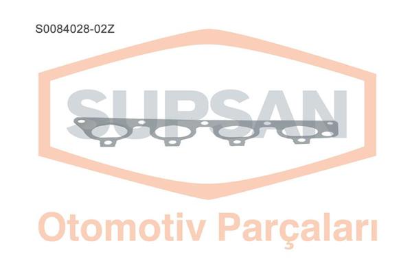 SUPSAN S0084028.02Z | Manifold Contası Paslanmaz Çelik (Opel: Astra Corsa Vectra Zafira 1.6I 16V Eng.Y16xe Z16xe Z16yng)
