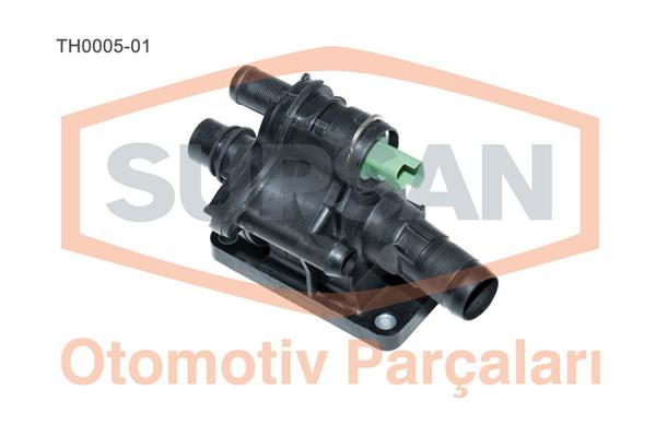 SUPSAN TH0005-01 | Termostat 83°C Contalı Sensörlü Plastik Gövde (Peugeot Partner 1.6 HDI Ford Focus 1.6Tdcı 04-12)