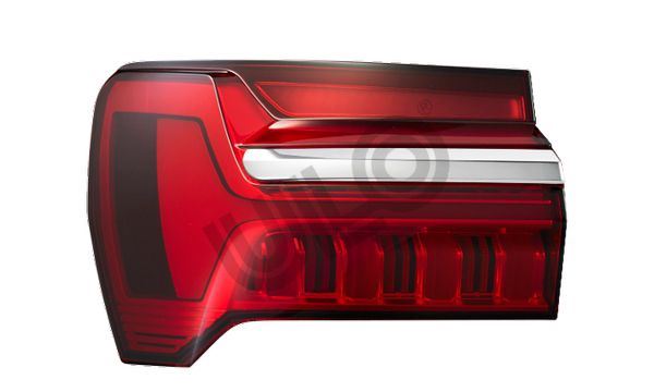 ULO 1180011 | Komple Stop Kayar Led Sol Dış (Kromlu) A6 19 >