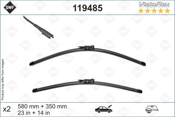 VALEO 119485 | Silecek Süpürgesi Ön Takım Nissan Juke 580/350 mm