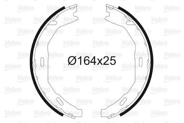 VALEO 564136 | Fren Balatası Arka Park Frenı Mercedes W204 S204 C204 A207
