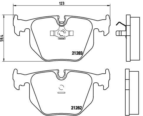 VALEO 670693 | Fren Balatası Arka BMW 8 Series E31 E34 E53 E83 E46 Range Rover 02-09