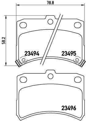 VALEO 670883 | Fren Balatası Ön Daihatsu Cuore 1.0 98-02 Perodua Kelisa 1.0 01-07