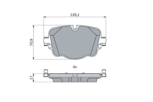 VALEO 671819 | Fren Balatası Arka Audi A6/A7/A8 Bentley Bentayga