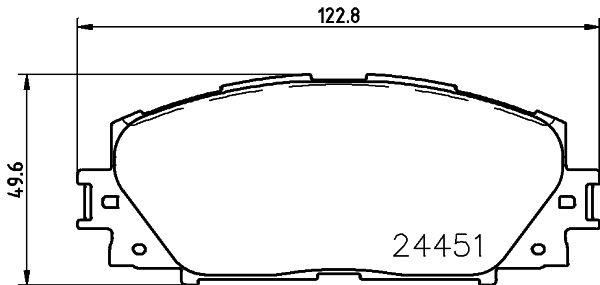 VALEO 671896 | Ön Fren Balatası Toyota Yaris II 06-11 18.6mm