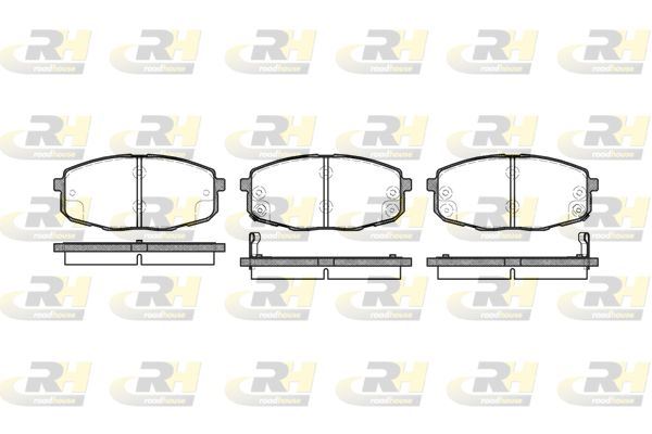 ROADHOUSE 21038.02 | Fren Balatası Ön i30 07 > 12 Carens 02 > 06 Ceed 07 > 12