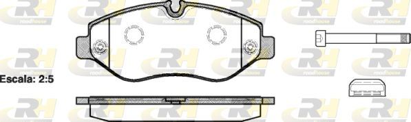 ROADHOUSE 21245.00 | Fren Balatası Ön Mercedes Vito W639 07 > Vito W447 14 > Crafter 06 > Vag Sprinter 06 >