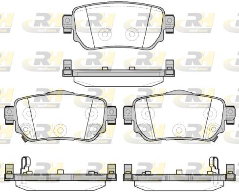 ROADHOUSE 21582.02 | Fren Balatası Arka Nissan Qashqai J11 Xtrail T32 1.6 DCI 2013 / Renault Kadjar 1.21.6Dcı 2014 /