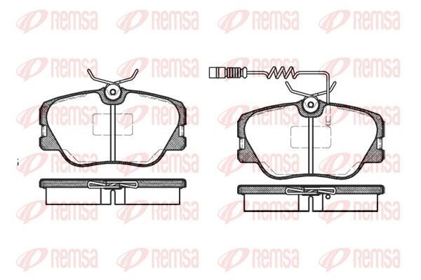 REMSA 0189.02 | Fren Balatası 190 W201 10 82-08 93