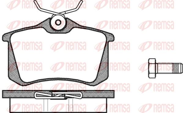 REMSA 0263.00 | Fren Balatası Arka Vag Golf3-Golf4-Golf5-Jetta-Passat-A3-Toledo-Octavia