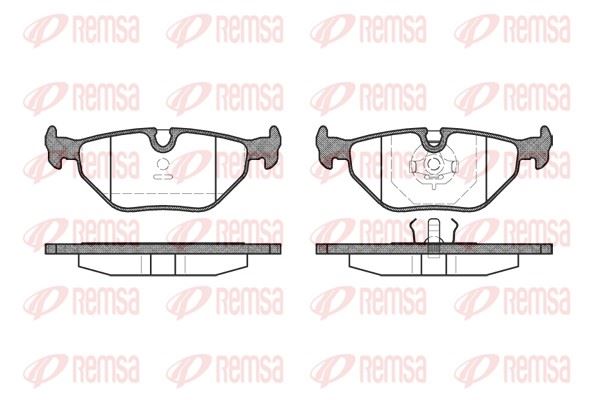 REMSA 0265.00 | Fren Balatası 3 Series E30 09 82-01 92 Xx