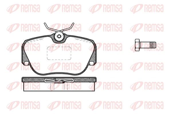 REMSA 0284.00 | Fren Balatası 190 W201 10 82-08 93