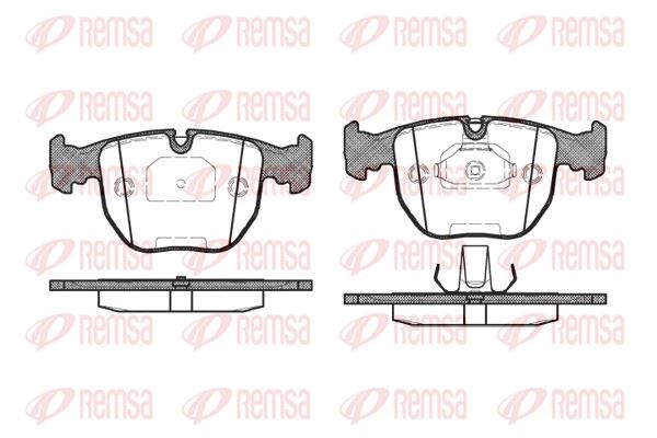 REMSA 0596.00 | Fren Balatası 5 Series E39 11 95-06 03