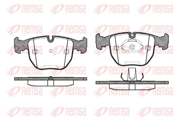 REMSA 0596.10 | Fren Balatası X3 E83 01 > 04 -