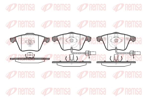 REMSA 0964.12 | Fren Balatası A4 Berlina 8Ec Avant 8Ed 11 04 -