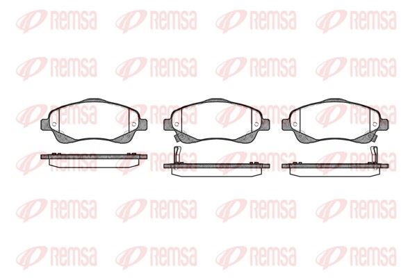REMSA 1046.02 | Fren Balatası Avensis Berlina Sedan Wagon T25 0