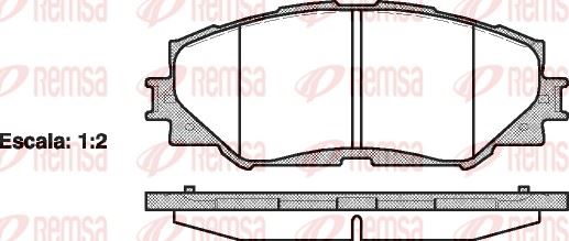 REMSA 1232.00 | Fren Balatası Auris _Ze15_. _Re15_ 03 07 -