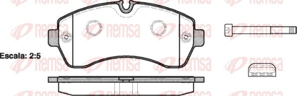 REMSA 1243.00 | Fren Balatası Sprinter 5-T 906 06 06 -