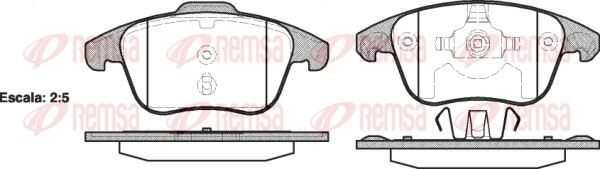REMSA 1249.00 | Fren Balatası C4 B7 11 09 -