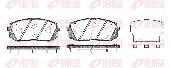 REMSA 1302.22 | Fren Balatası Genesıs Coupe 01 08 -
