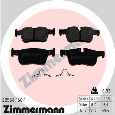 ZIMMERMANN 22568.160.1 | Fren Balatası