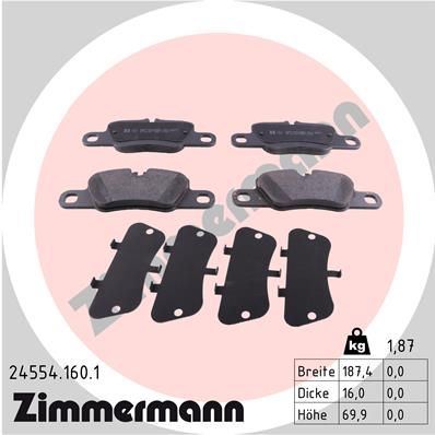ZIMMERMANN 24554.160.1 | Fren Balata Seti