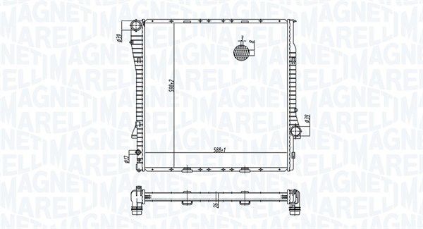 MAGNETI MARELLI 350213177700 | Radyatör 00-07 X5 (E53) + Os