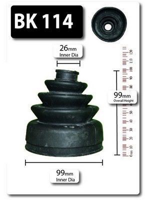 SHAFTEC BK114 | Aks Körüğü Dış VW Transporter T5-T6 Cady 3-4 1.9 TDI Mercedes Sprinter 906 Fiat Ducato