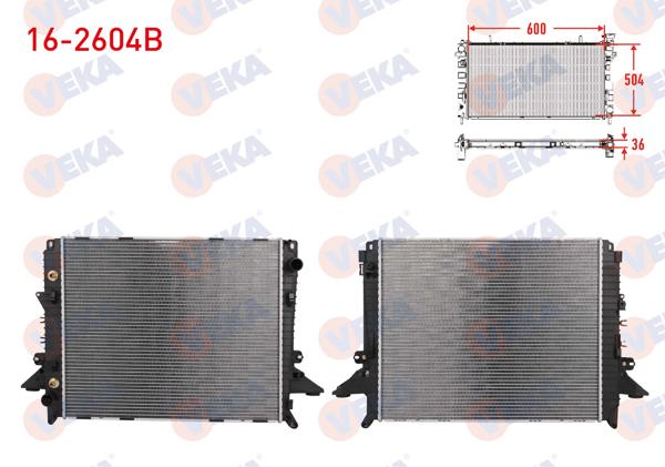 VEKA 16-2604B | Su Radyatörü Brazing Land Rover Range Rover Sport (Ls) 2.7 TD A-T / M-T Ac + /-2005-2013