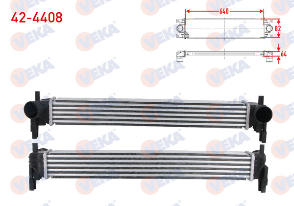 VEKA 42-4408 | Turbo Radyatörü (Intercooler) Volkswagen Polo (6R,6C) 1.2 TDI 2009 -