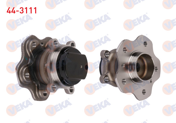 VEKA 44-3111 | Porya Sol-Sağ Arka Rulmanlı Nissan Qashqai (J11) 1.6 DCI 5 Bijon ABS Okuyuculu 2014 -