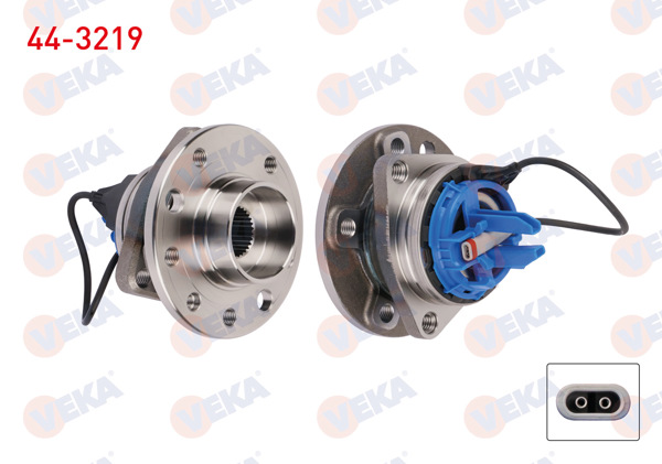 VEKA 44-3219 | Porya Sol-Sağ On Rulmanlı Opel Vectra C 1.6 16V 5 Bijon ABS Sensörlü 2002-2008