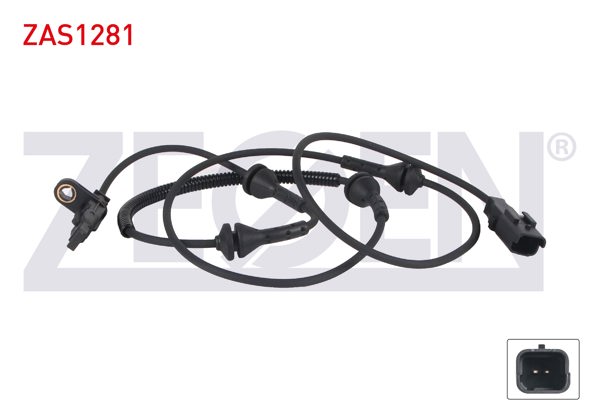 ZEGEN ZAS1281 | ABS Sensörü Ön Sol-Sağ Peugeot 407 04-11 / Citroen C5 08-17
