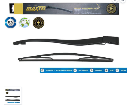 MAXTEL 12607279 | Arka Silecek Kolu Ve Süpürgesi Opel Astra G Hb 1997-2009 405mm