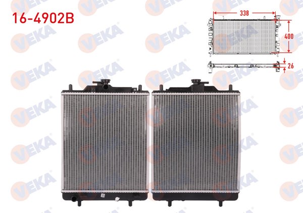 VEKA 16-4902B | Su Radyatörü Brazing Dfm Panelvan 1.1 M-T Ac + /-2009 -