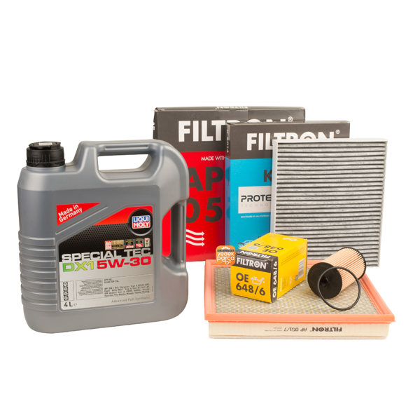 Opel Astra J 1.4 Turbo Filtre Seti Filtron / LIQUI MOLY Special Tec DX1 GEN3 5W-30 Motor Yağı 4 Litre