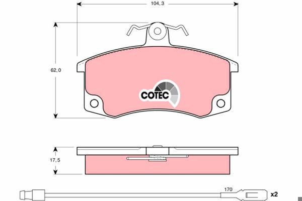 TRW TRW GDB1446 | Fren Balatası Ön