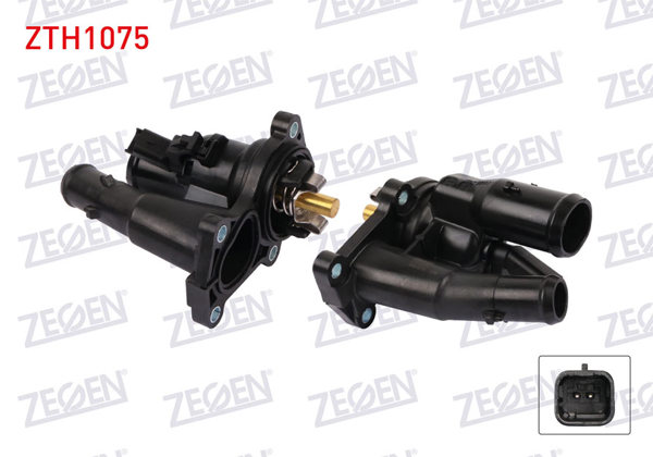 ZEGEN ZTH1075 | Termostat Komple Müşürlü 98C Ford Focus II 1.6 Tı-Vct 2004-2011 / C-Max I 1.6İ 2007-2011 / Focus C-Max 1.6 Tı-Vct 2003-2007