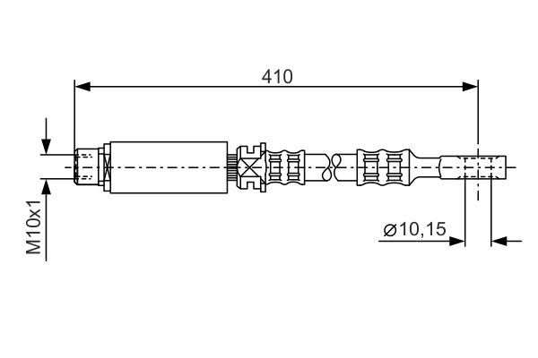 BOSCH 1987476805 | Ön Fren Hortumu Opel Astra G-Zafira A 98 >