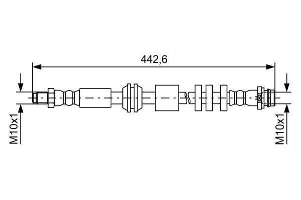 BOSCH 1987481732 | Fren Hortumu On Land Rover Freelander II L359 06 > 14