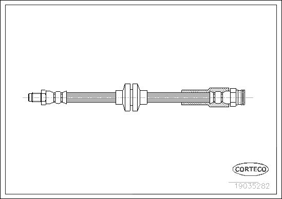 CORTECO 19035282 | Fren Hortumu Arka Fiat Ducato 06 > Citroen Jumper II 06 > Peugeot Boxer 06 > 440mm