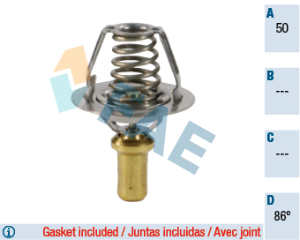 FAE 5203886 | Termostat 86C R19-Clio-Exp 1.4 E6j-E7j