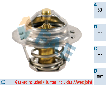 FAE 5205089 | Termostat Contası Olan Nissan 89 Megane Clio Kangoo Laguna 1.4-1.6 16V