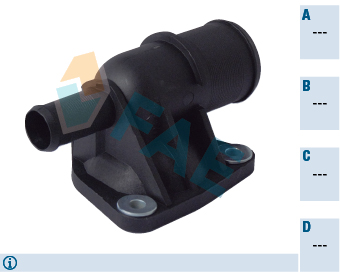 FAE 54315 | Termostat Su Flanşı Kapak Boxer-Jumper-Ducato-Expert-Jumpy-Scudo-P806-Evasıon 1.9D Xud9-Xud9te