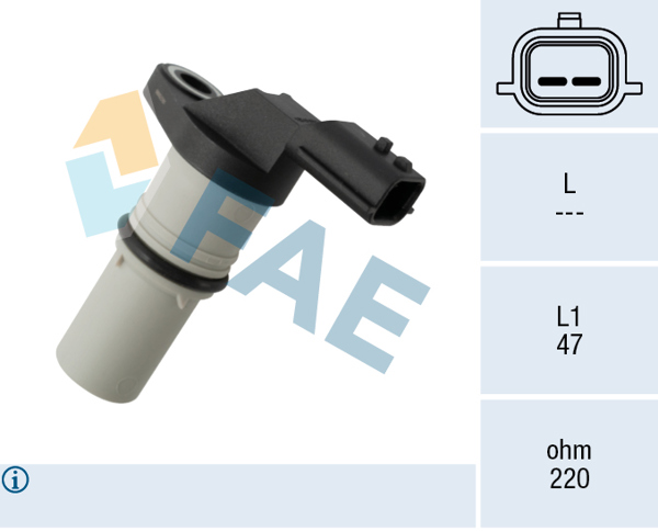 FAE 79317 | Krank Mil Sensörü Clio III 05 > 12 Megane III 09 > 15 Scenic III 09 > 15 Fluence 09 > Symbol III 13 > Kango O II 08 > Laguna III 07 > 14 Duster 10 > Logan II 13 > Sandero II 13 > 0.9Tce H4b 1.4Tce H4j 1.6 K4m