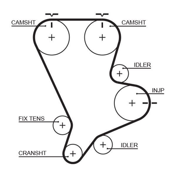 GATES 5554XS | Eksantrik Kayışı 151 Dıs Kia Carnıval 2.9 TD 99-02