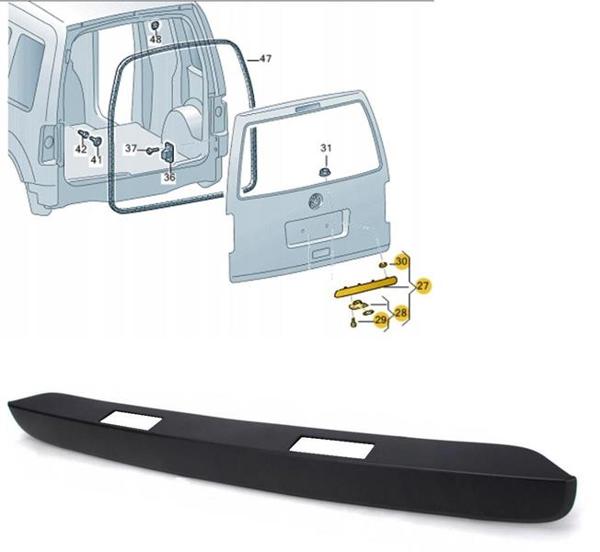 GKL 296101 | Plaka Lamba Çıtası Tek Çıta Caddy 2009-2015